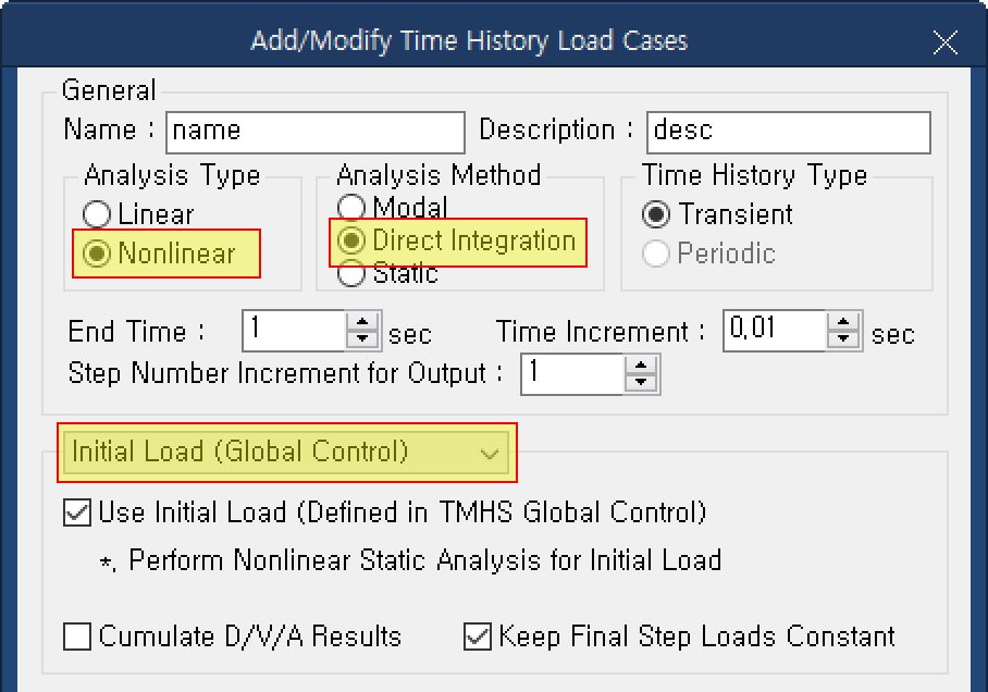 Initial Load(Global Control)