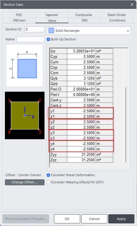 Section Data