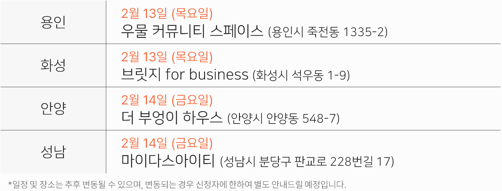 지반 mbm 사진 일정 등 시간