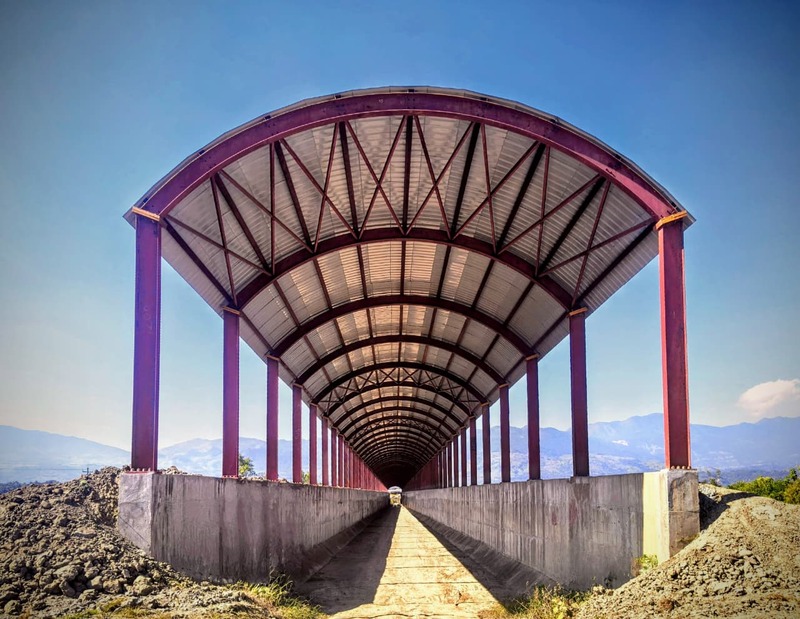 Elevated Ramp at Railway line between Tupul – Imphal (A picture shows aobut focus and see forward)