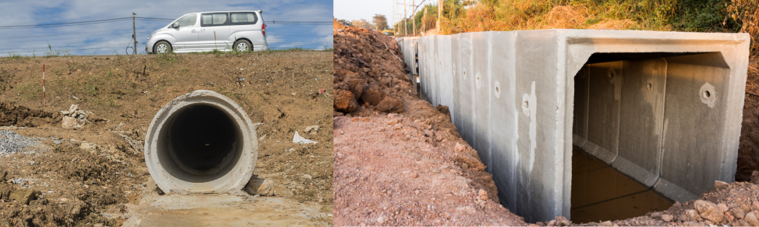 Buried rigid culverts (concrete box culvert and pipe culvert)