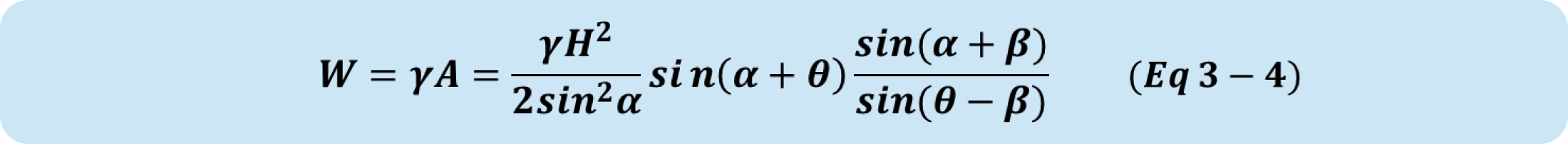(Eq. 3-4) passive earth pressure calculation