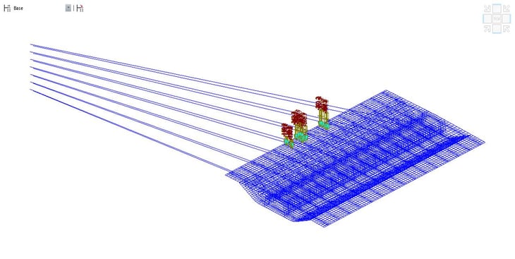 3D plate elements model for the PSC girder