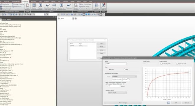 Time Dependent Material function