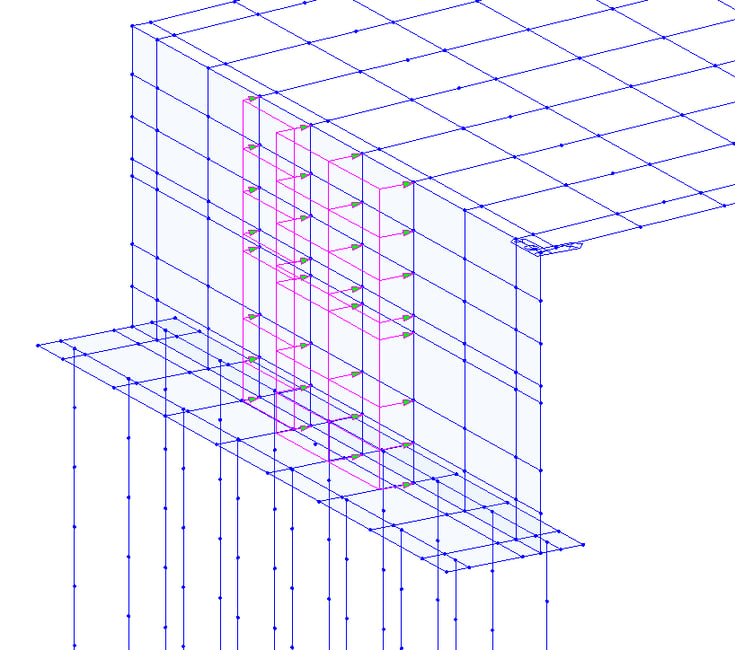 Horizontal live load surcharge applied in midas Civil