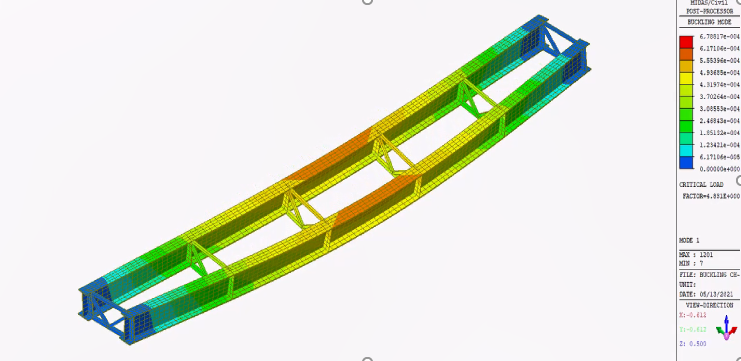 Linear Buckling Analysis - Lateral torsional buckling mode
