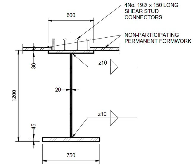 Steel section detail