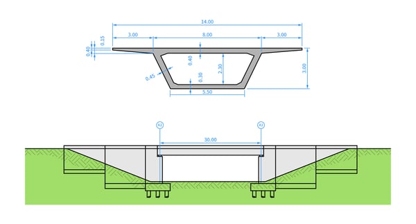 General arrangement of the bridge