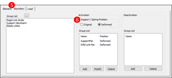 Figure 2.6 Compose Construction Stage – Boundary Tab