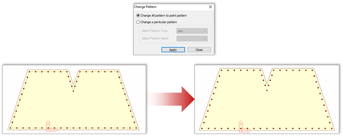 Image 4.17 Change Pattern Function