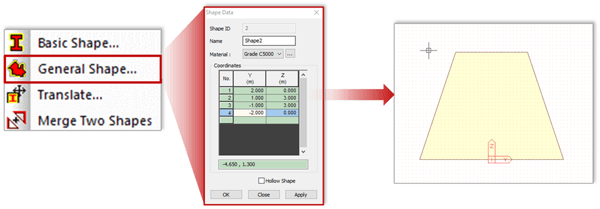 Image 4.8 General Shape – Shape Data Dialog Box