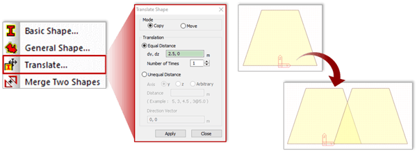 Image 4.9 Translate Shape Dialog Box