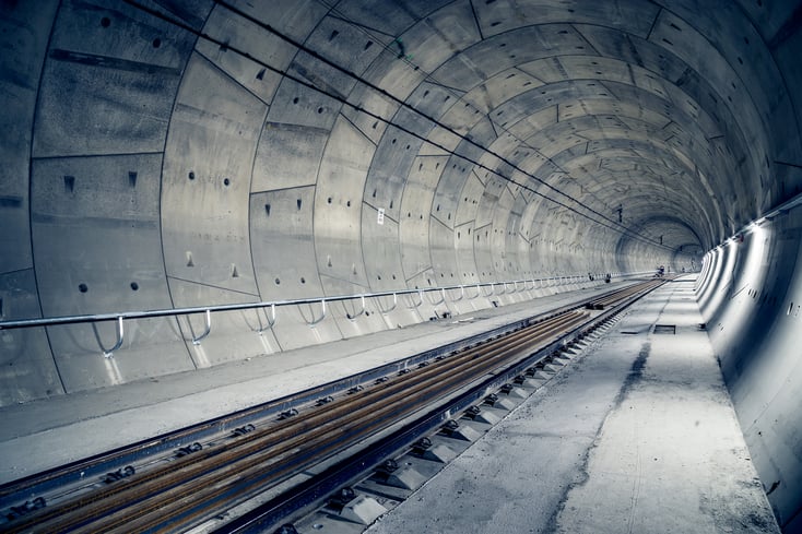 Figure 1 Construction of a Railway Tunnel