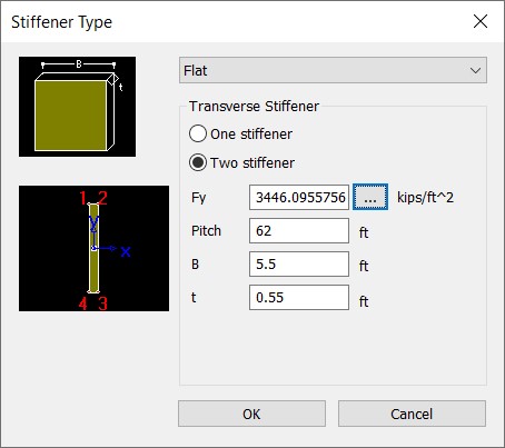 Fg 14. Stiffener Type Dialog Box