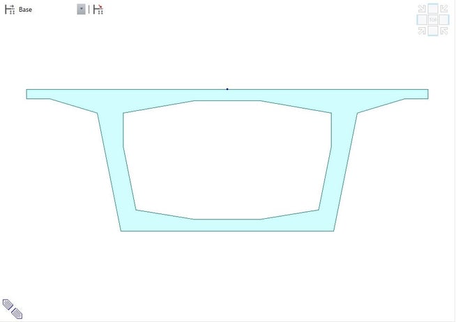 Fig. 4 Cross Section of Mid-section in Civil Model