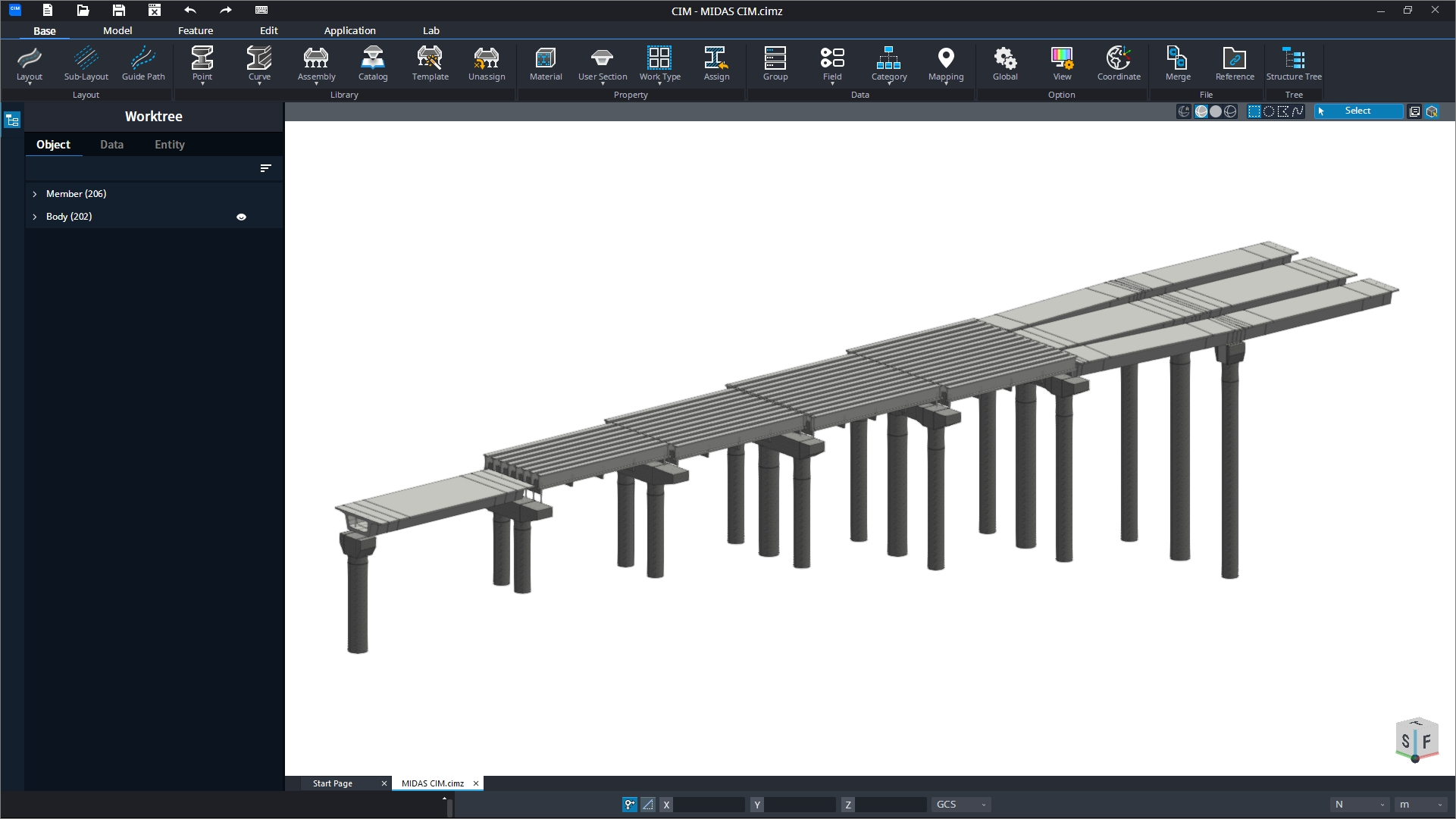 Analysis Line to the 3D model 1