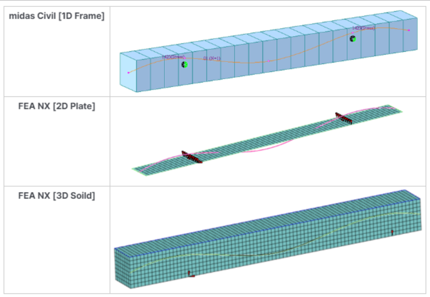Figure 2. Tendon Analysis Modeling