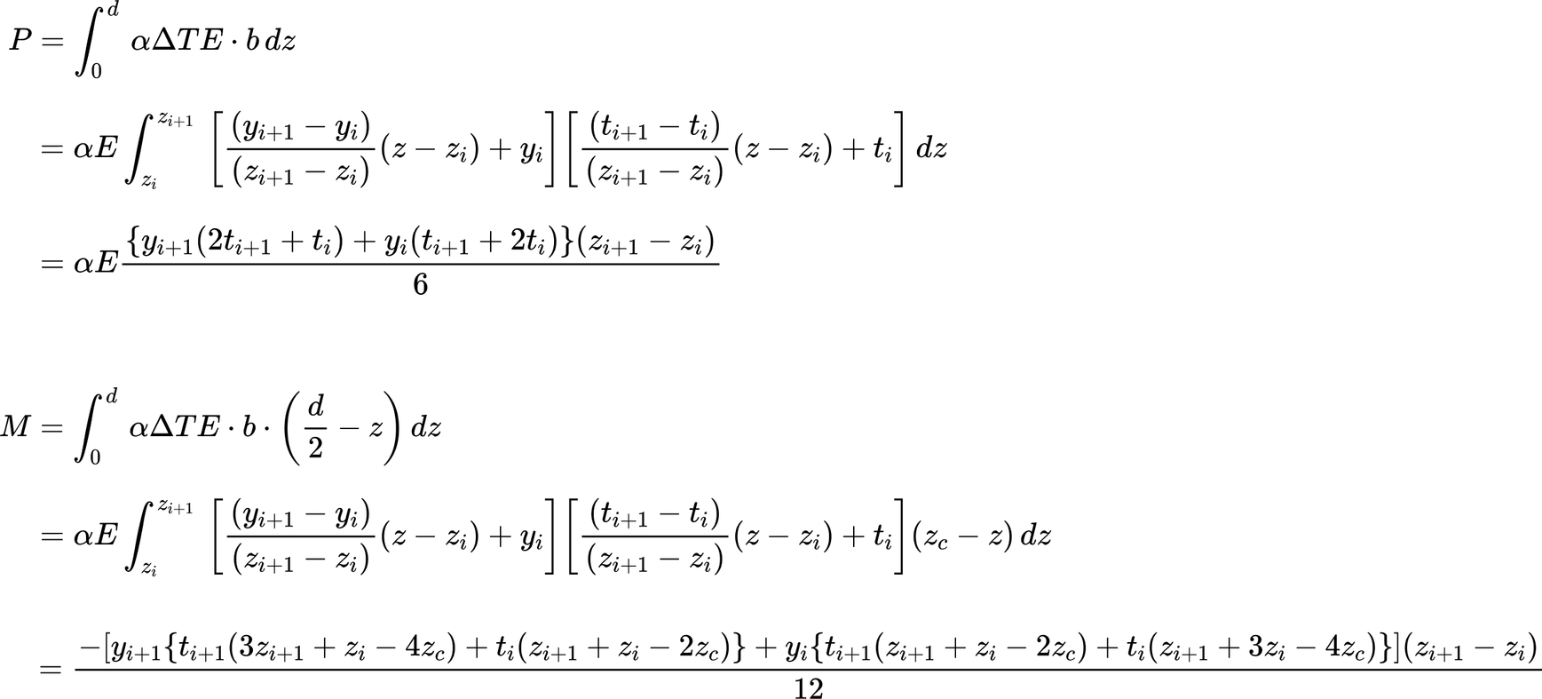 Figure 6. The formula for calculating restraint force