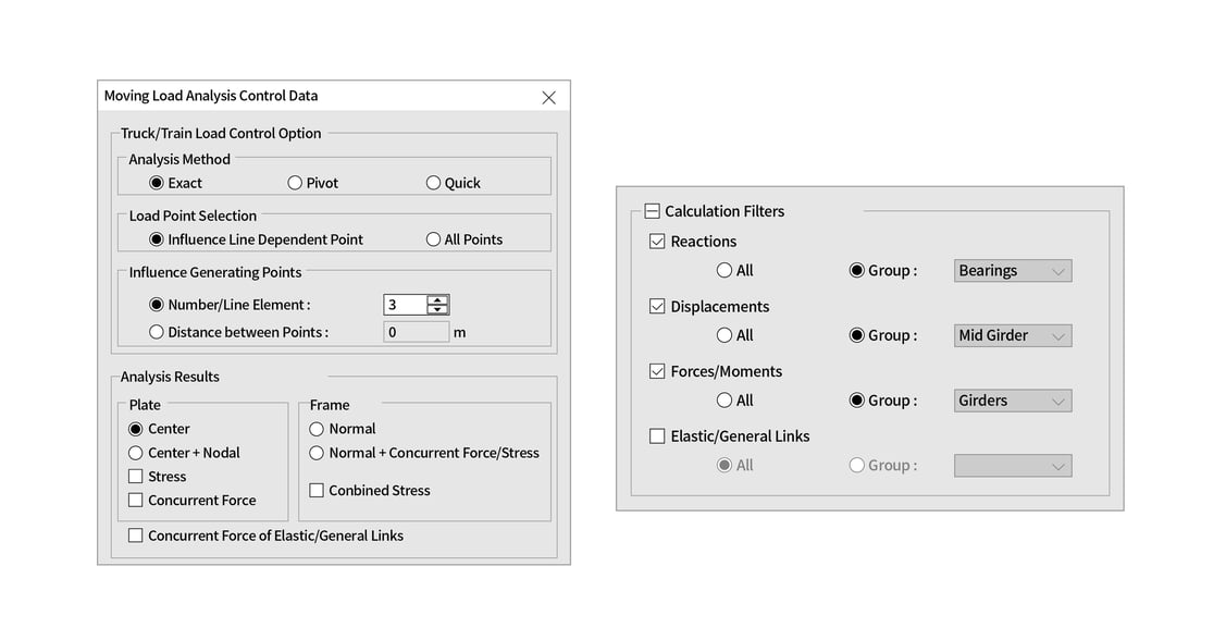 Moving Load Cases & Moving Load Analysis Control