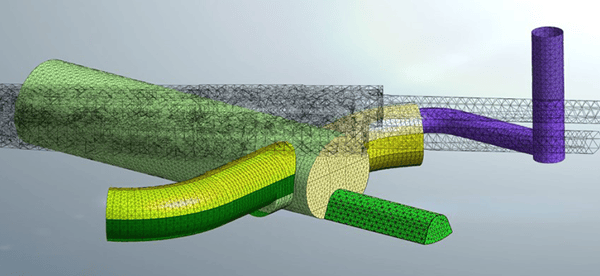 Figure 5.3 - Excavation of bench and invert of the new transfer hall_