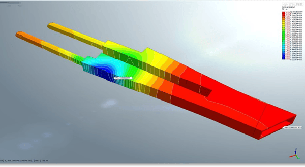 Figure 6.1 - Displacement of existing line C in natural