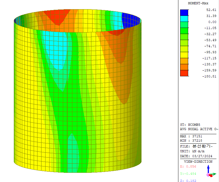 3D Vertical Shaft Moment