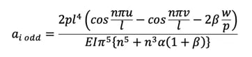 He derived ai for odd terms