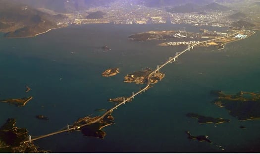 Seto bridges (By Hideyuki KAMON