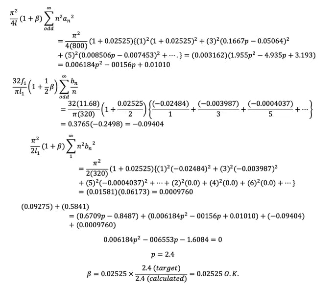 Step 4) apply cable equation to find updated β[2]