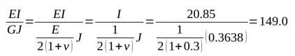 For this I girder bridge, the effect of torsional constants is not major