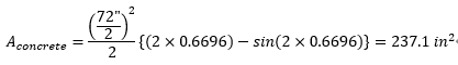 Step2) Calculate compress zone concrete area_2