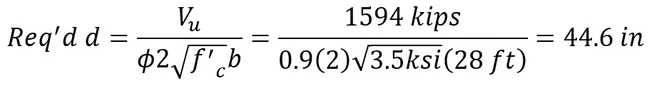 Step 16) Longitudinal one-way shear check_2