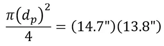dp = 16.07 in