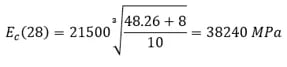 Assume fck = 7 ksi = 48.26 MPa