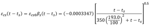 Assume ts = 3 days, where εcs0 is the notional shrinkage
