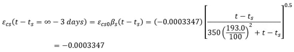 The final shrinkage is dependent on the type of cement