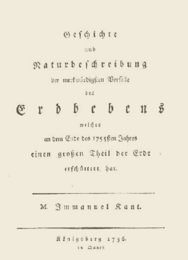 Immanuel Kants compendium on the great Lisbon earthquake