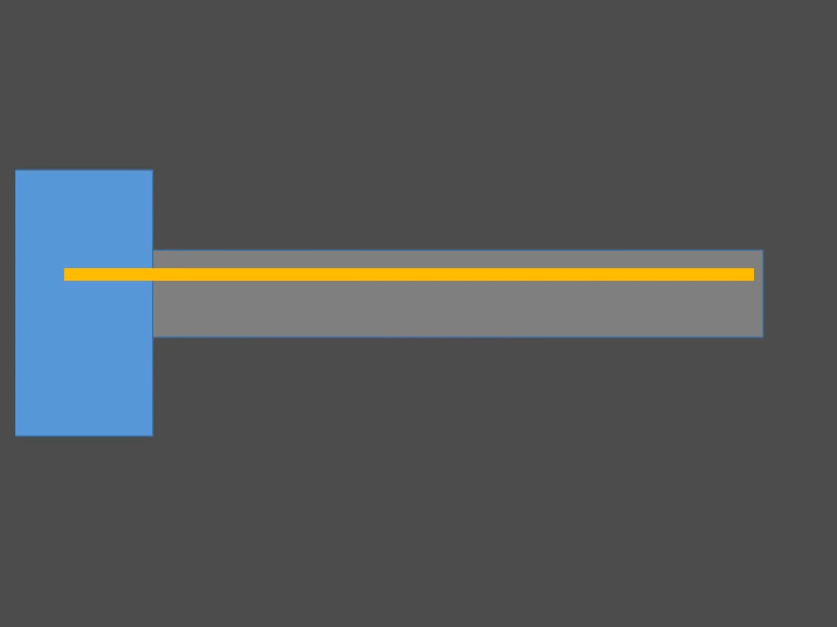 Reinforcement at the top where tension occurs