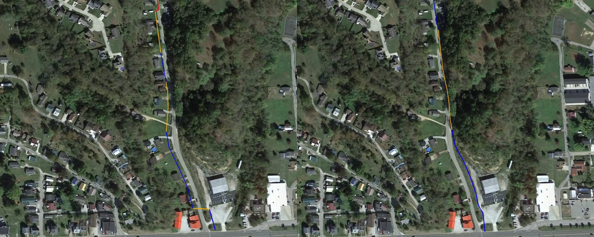 Multiple lines on Google Earth