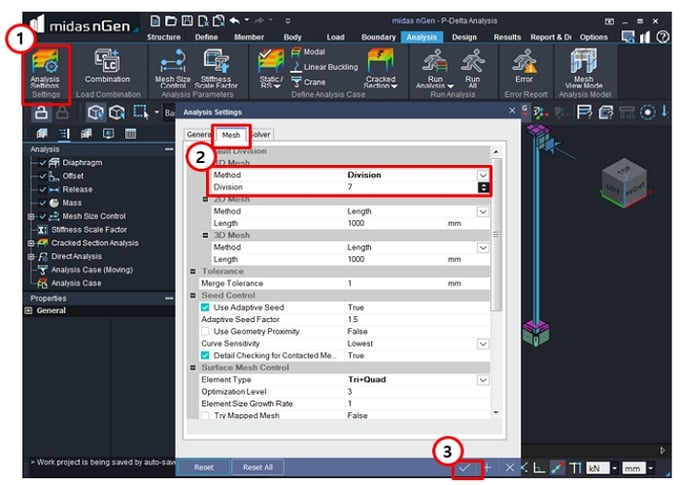 p delta analysis_perform analysis_analysis settings
