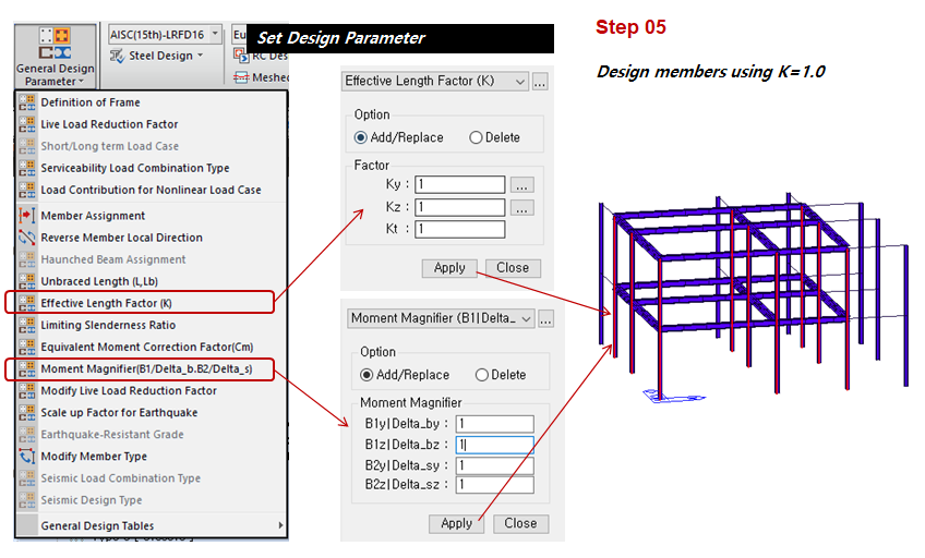 Direct Analysis of Steel Structure