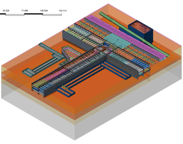 Mesh for underground structures