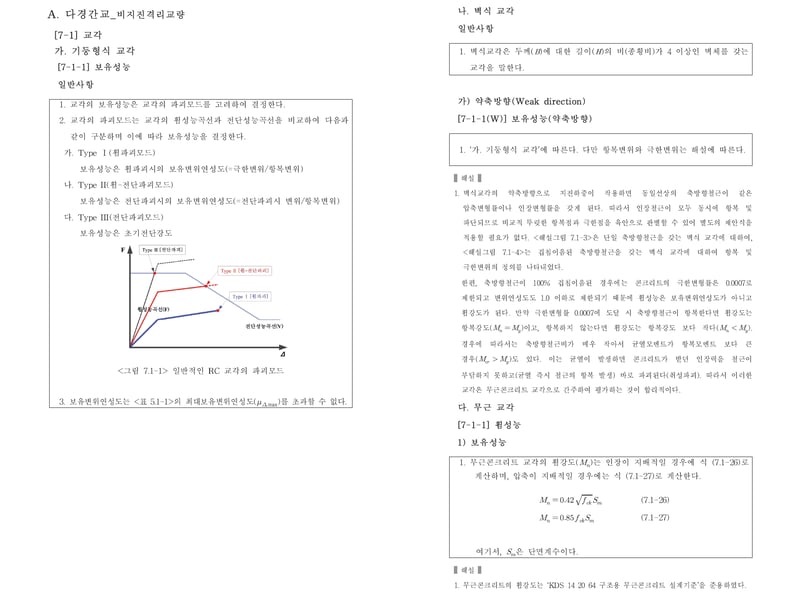근 교각에 대한 휨 및 전단성능 평가법