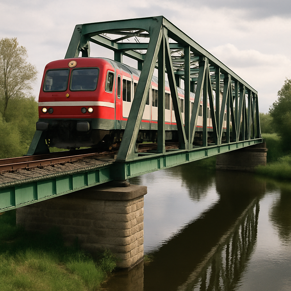 Normal Train Bridge Event | MIDAS CIVIL NX - Steel Composite Railway Bridge Design to Eurocode
