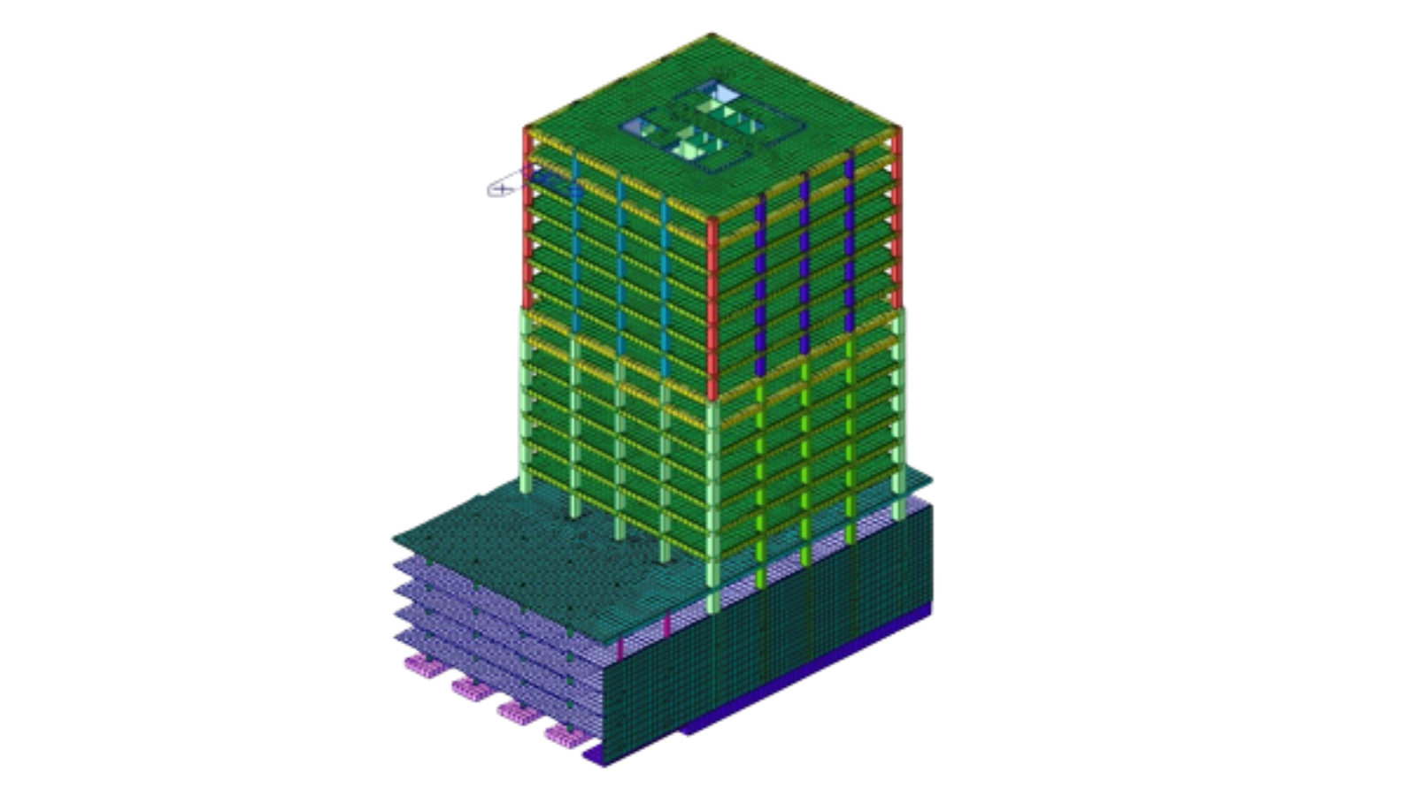 15-Storey RC Tower Structural Model