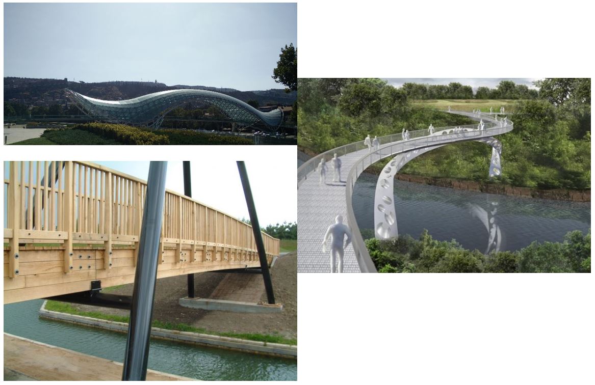 Figure 3: The aesthetic factor of the footbridges